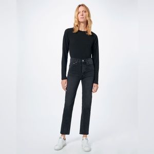 Re/Done 70s stove pipe Black Women Jeans